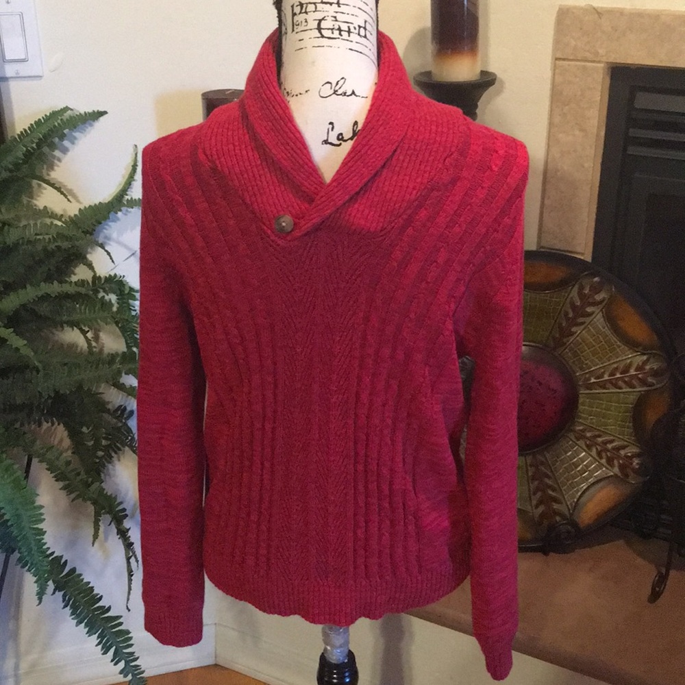 Nautical red sweater boys size charge 18/20